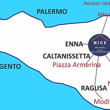 Mini House - Tra L'etna Catania Taormina E Il Mare Jaktstuga Trecastagni